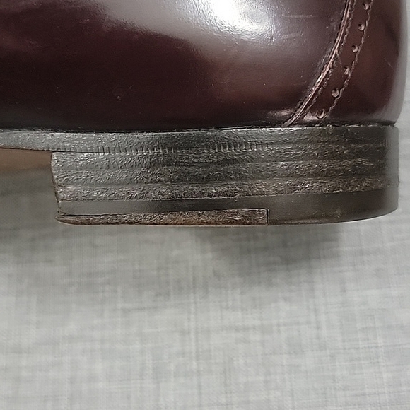 BALLY brown Italian leather tassel loafers slip-on Men's 10.5D (WIDE) - Picture 7 of 13